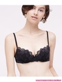 【ふわっふわのわた入りカップが、軽く柔らかくフィット！】ノーブラＢＲＡノーブルフラワー/ブラック