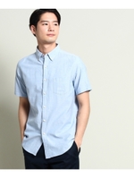 【抗菌防臭】【ポリジン】オックスシャツ/ライトブルー(091)