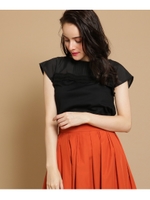 【手洗い可】天竺シルケット加工プルオーバー/ブラック(019)