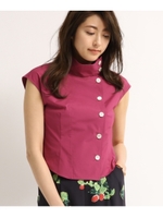 【洗える】インバーノースリシャツ/ラズベリーピンク(073)