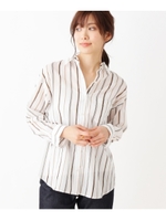 【洗える】コットンシャツ/ホワイト系(302)