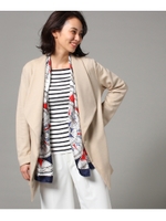 【洗える】ソフトロングジャケット/ライトベージュ(051)