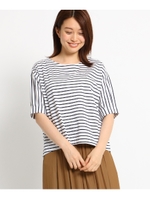 【洗える】タックスリーブカットソー/ホワイト(302)