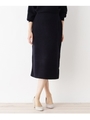 【洗える】バックスリットニットタイトスカート/ネイビー(093)
