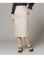 【洗える】ミミックチノスカート/ベージュ(052)