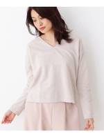 【洗える】ラメブークレニット/ライトベージュ(651)