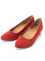 【日本製】【WEB限定サイズ有り】やわらかフィットパンプス/オレンジ(067)