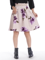 【鈴木優華さん着用】花柄ラップフレアスカート/ハイ