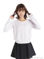 あったかカシミヤタッチスカラップニットC/D/ラベンダー