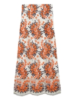 お花レースロングスカート/OWHT