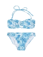 ぼかしパイソンカットアウトバンドゥビキニ/ブルー