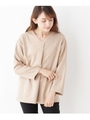 まろやかスエードプルオーバー/ライトベージュ(051)