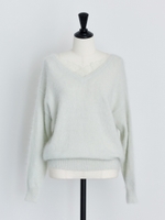 アンゴラレース2WAYニット/ライトグリーン