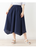 イレギュラーヘムスカート/ネイビー(093)