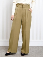 ウールライクマリンワイドパンツ/ベージュ