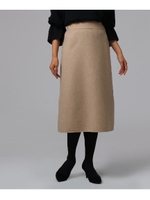 ウール混スカート/ベージュ(652)