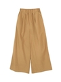 ウエストゴムリラックスワイドパンツ/マスタード