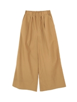 ウエストゴムリラックスワイドパンツ/マスタード