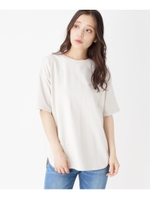 オーバーサイズコットンTシャツ/ライトベージュ(011)
