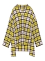 オーバーサイズチェックシャツ/YEL