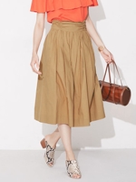 ギャザーベルトスカート/ベージュ