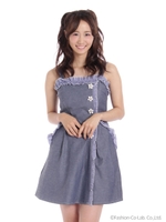 ギンガムフリルワンピース/コン