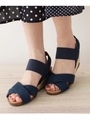 クロスジュートサンダル/ネイビー(093)