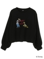 グーフィー&プルート/プルオーバー/ブラック