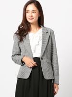 グレンチェックテーラードジャケット/グレン