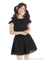 コットンレースAngel コンビネゾン/ブラック