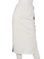 サイドラインスリットロングスカート/WHT
