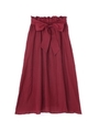 シルキーサテンスカート/レッド(100)