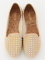 スタッズフラットシューズ