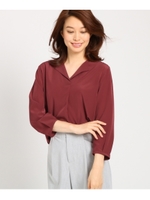 スキッパーシャツ/ボルドー(064)