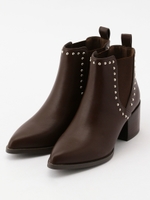 スタッズサイドゴアブーツ/ブラウン