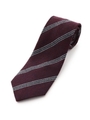 ストライプフレスコタイ[ メンズ タイ ストライプ ]/ボルドー(364)