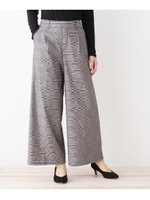 ストレッチツイル裏起毛ワイド/ブラック(219)