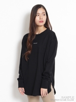 スモールロゴプリントボリュームTシャツ/ブラック