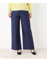 スラブ　ワイドパンツ/ネイビー(093)