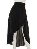 スリットサテンJ/W SK/BLK