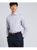 タッタソールカルゼワイドカラーシャツ [ メンズ シャツ ビジネス ]/ボルドー(264)