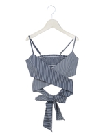 ダブルストライプトップス/NAVY