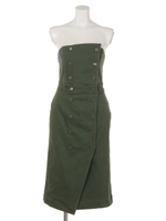 ダブルペンシルベアワンピ/KH