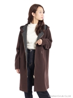 ダンボールニットフーディガン/モカチャ