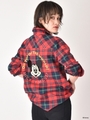 チェックシャツ/Disney collection/レッド