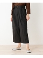 チノライクピーチワイドパンツ/ブラック(019)