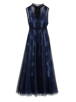 チュール＆レースドレス/LBLU