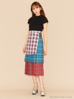 ティアードプリーツスカート/オフホワイト