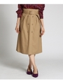 トレンチタックスカート/ベージュ(052)