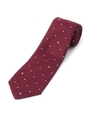 ドクロリンゴ柄タイ[ メンズ ネクタイ ギフト ]/ボルドー(964)